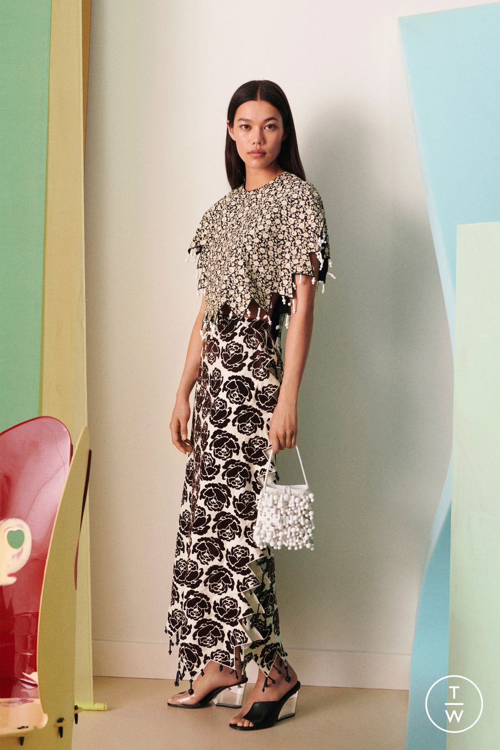 Fashion Week New York Resort 2023 look 7 from the Tory Burch collection womenswear