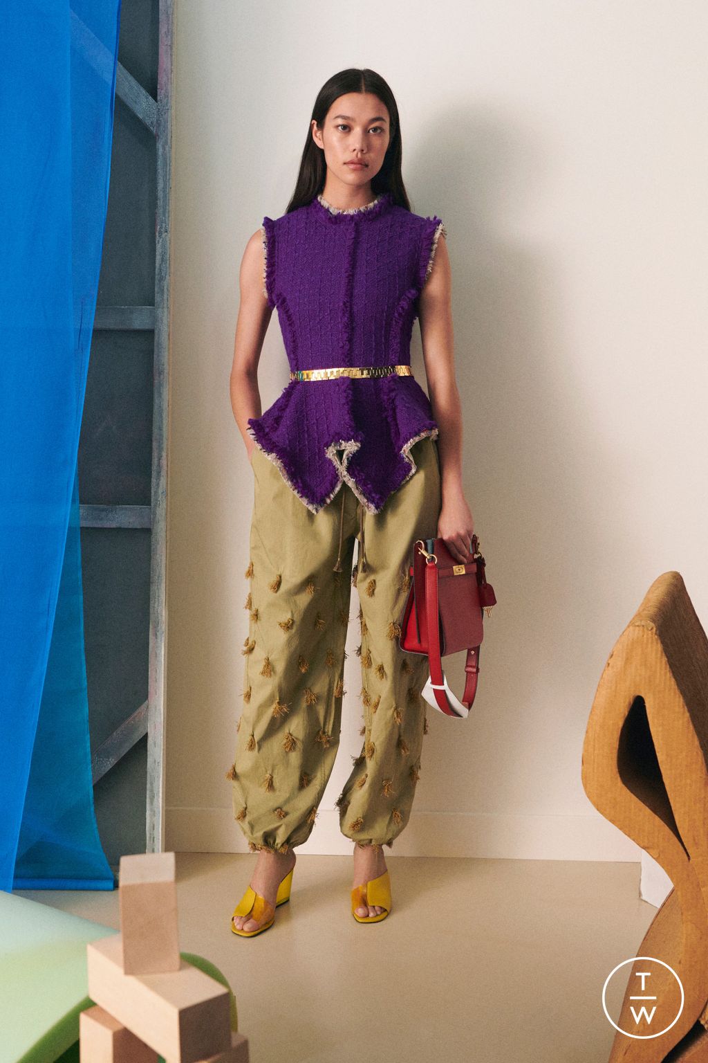 Fashion Week New York Resort 2023 look 14 from the Tory Burch collection womenswear