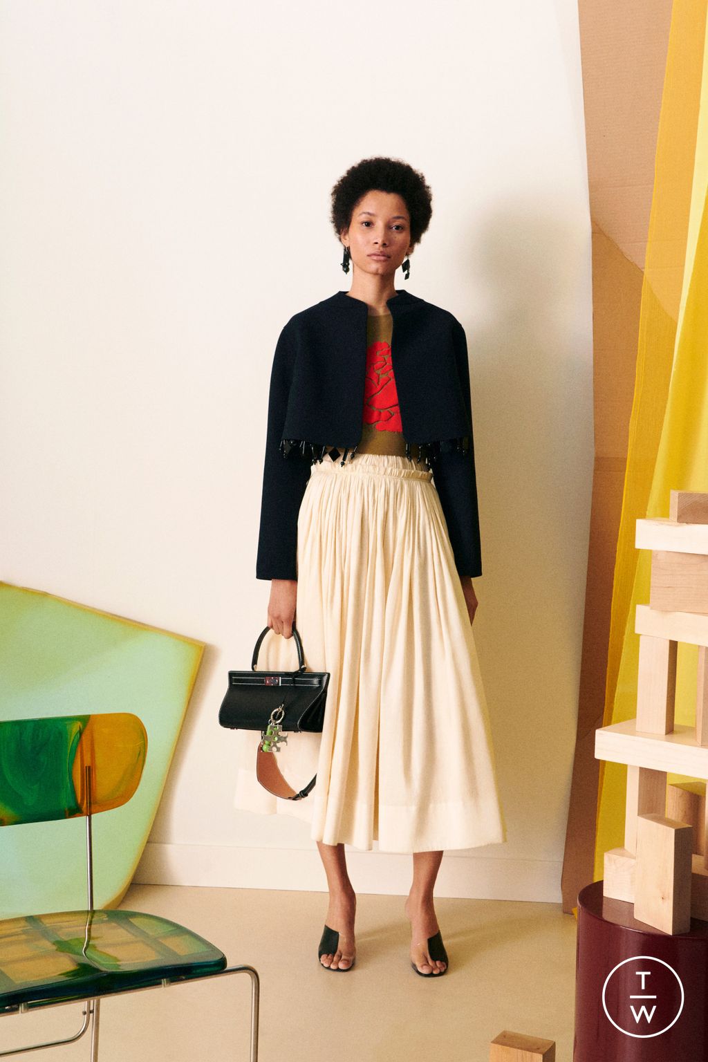 Fashion Week New York Resort 2023 look 15 from the Tory Burch collection womenswear