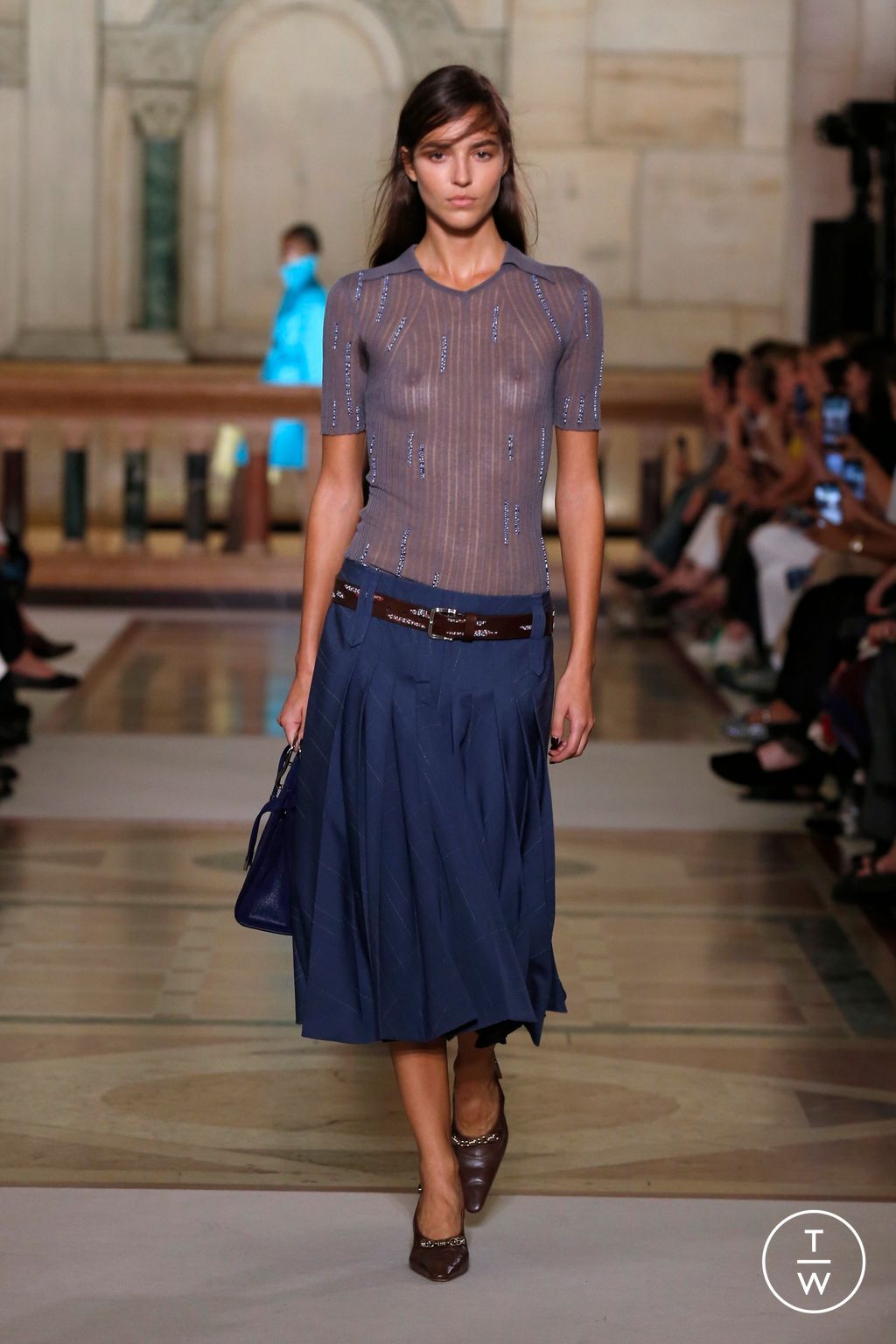 Fashion Week New York Spring/Summer 2026 look 13 from the Tory Burch collection womenswear