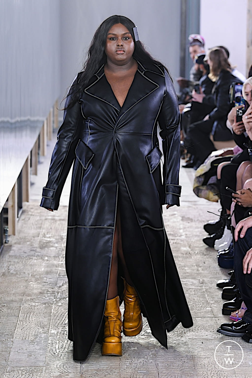 Fashion Week Milan Fall/Winter 2022 look 35 from the Trussardi collection womenswear