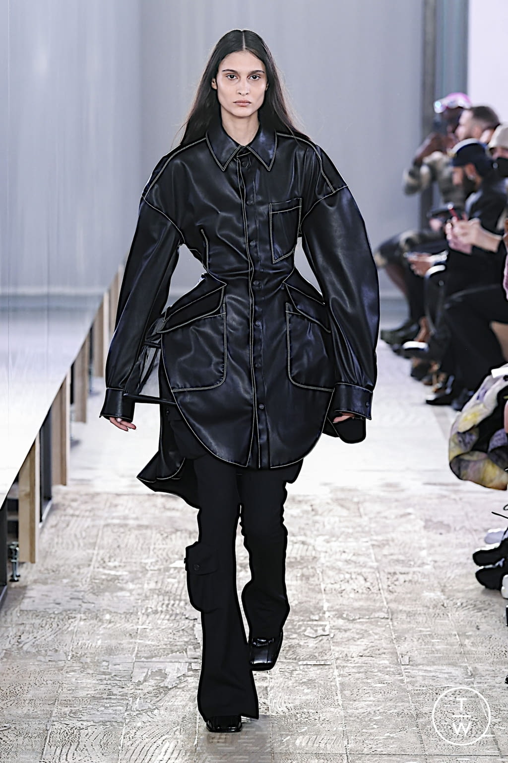 Fashion Week Milan Fall/Winter 2022 look 38 from the Trussardi collection womenswear