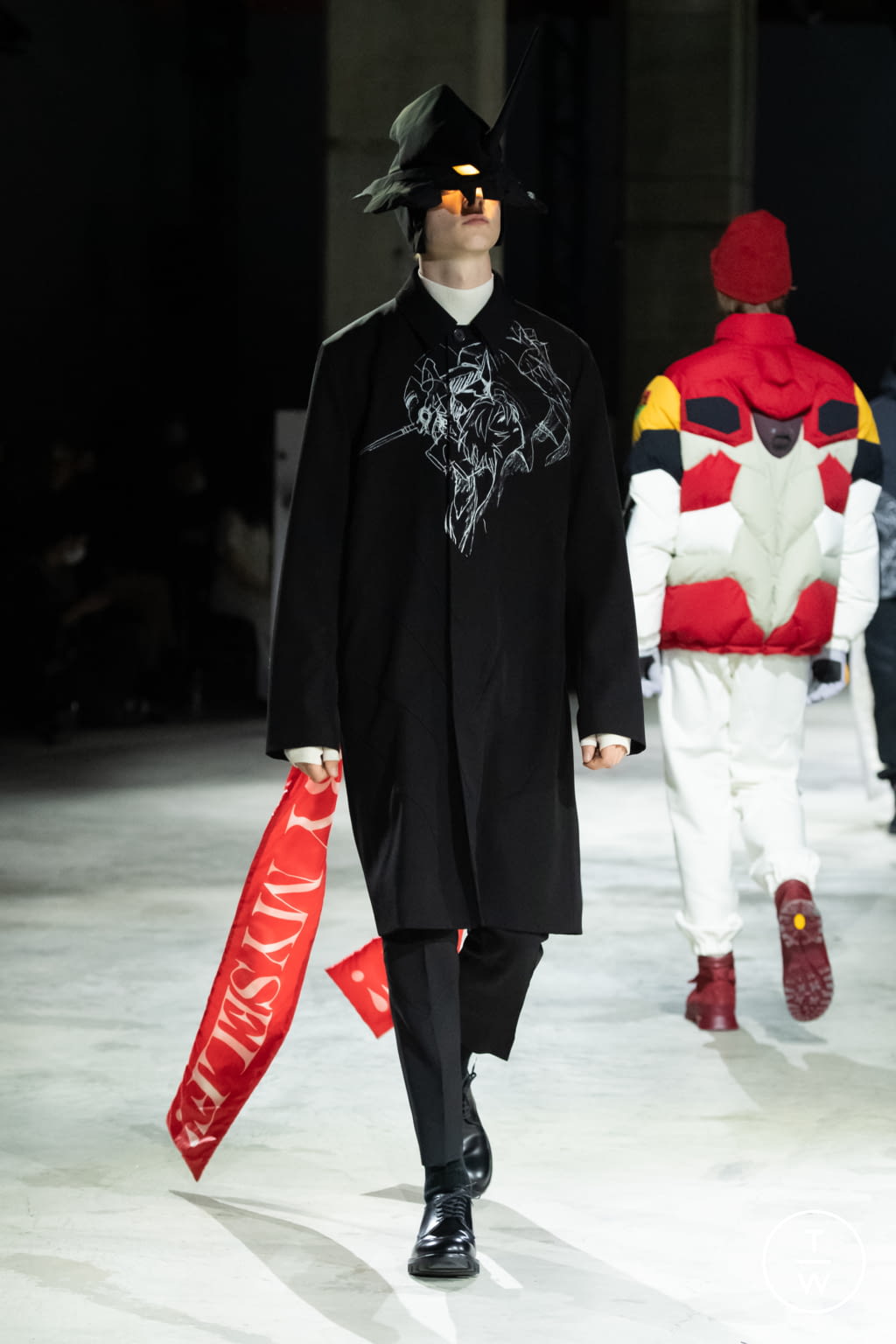 Fashion Week Paris Fall/Winter 2021 look 24 from the Undercover collection 女装