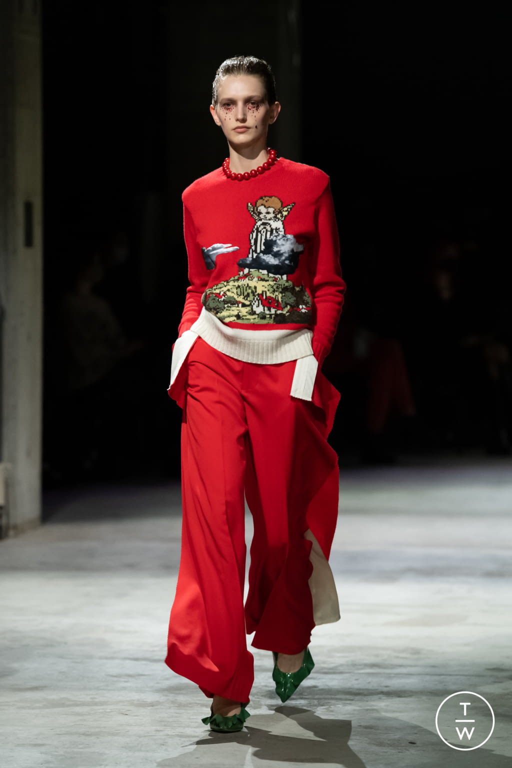 Fashion Week Paris Fall/Winter 2021 look 28 from the Undercover collection 女装