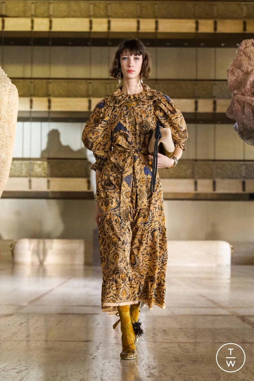 Fashion Week New York Fall/Winter 2021 look 4 de la collection Ulla Johnson womenswear