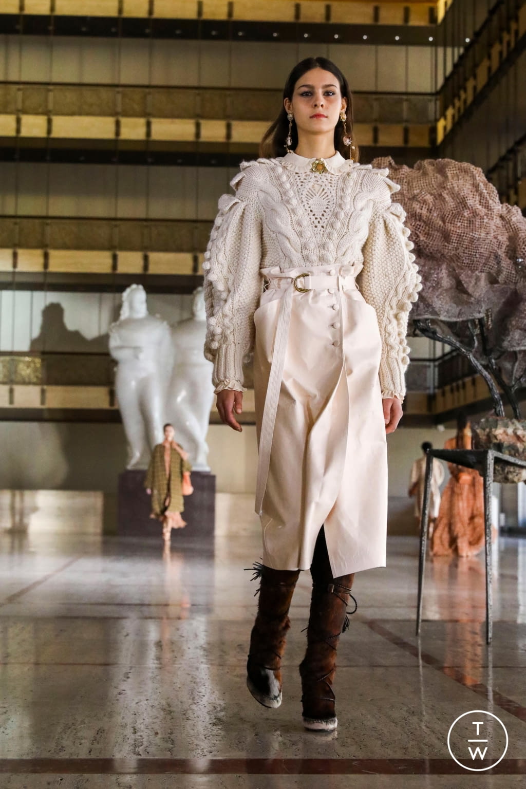 Fashion Week New York Fall/Winter 2021 look 8 de la collection Ulla Johnson womenswear