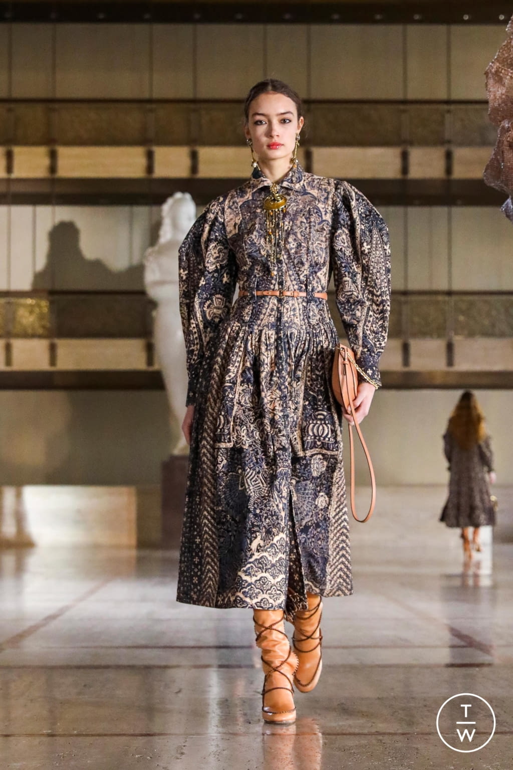 Fashion Week New York Fall/Winter 2021 look 14 de la collection Ulla Johnson womenswear