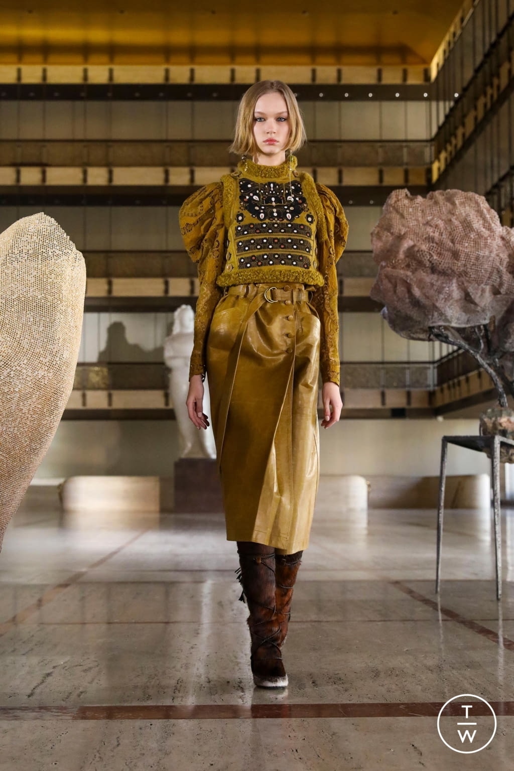 Fashion Week New York Fall/Winter 2021 look 20 de la collection Ulla Johnson womenswear