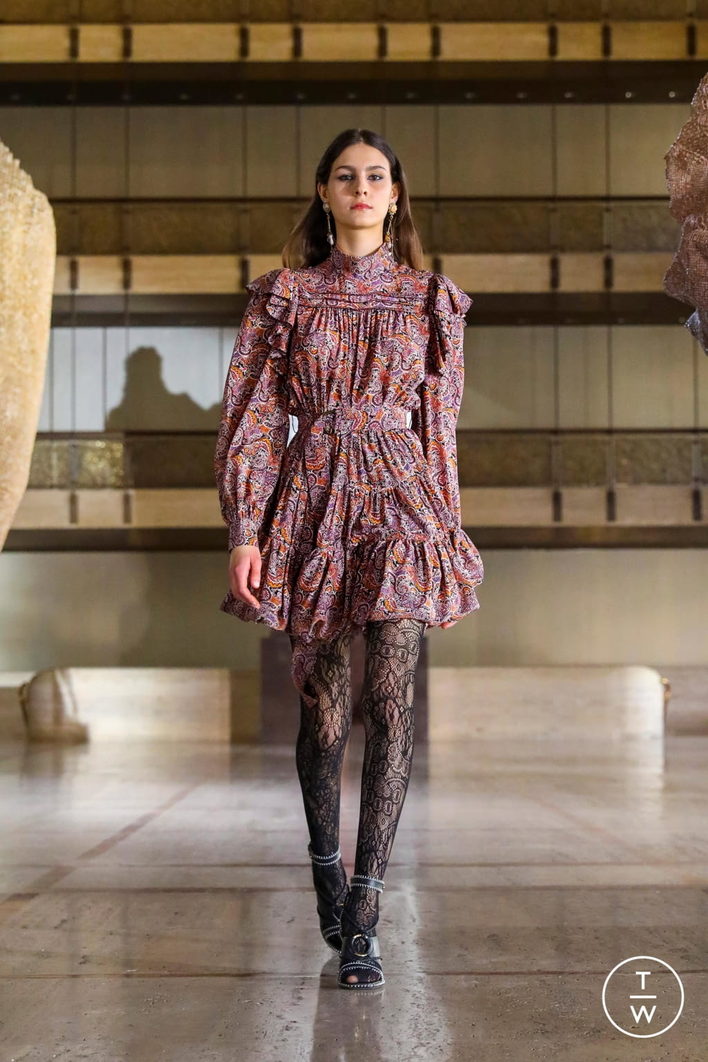 Fashion Week New York Fall/Winter 2021 look 35 from the Ulla Johnson collection 女装