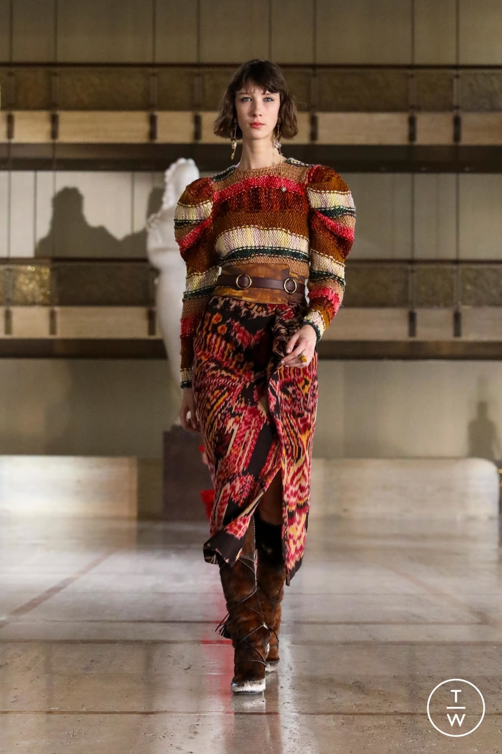 Fashion Week New York Fall/Winter 2021 look 39 from the Ulla Johnson collection 女装
