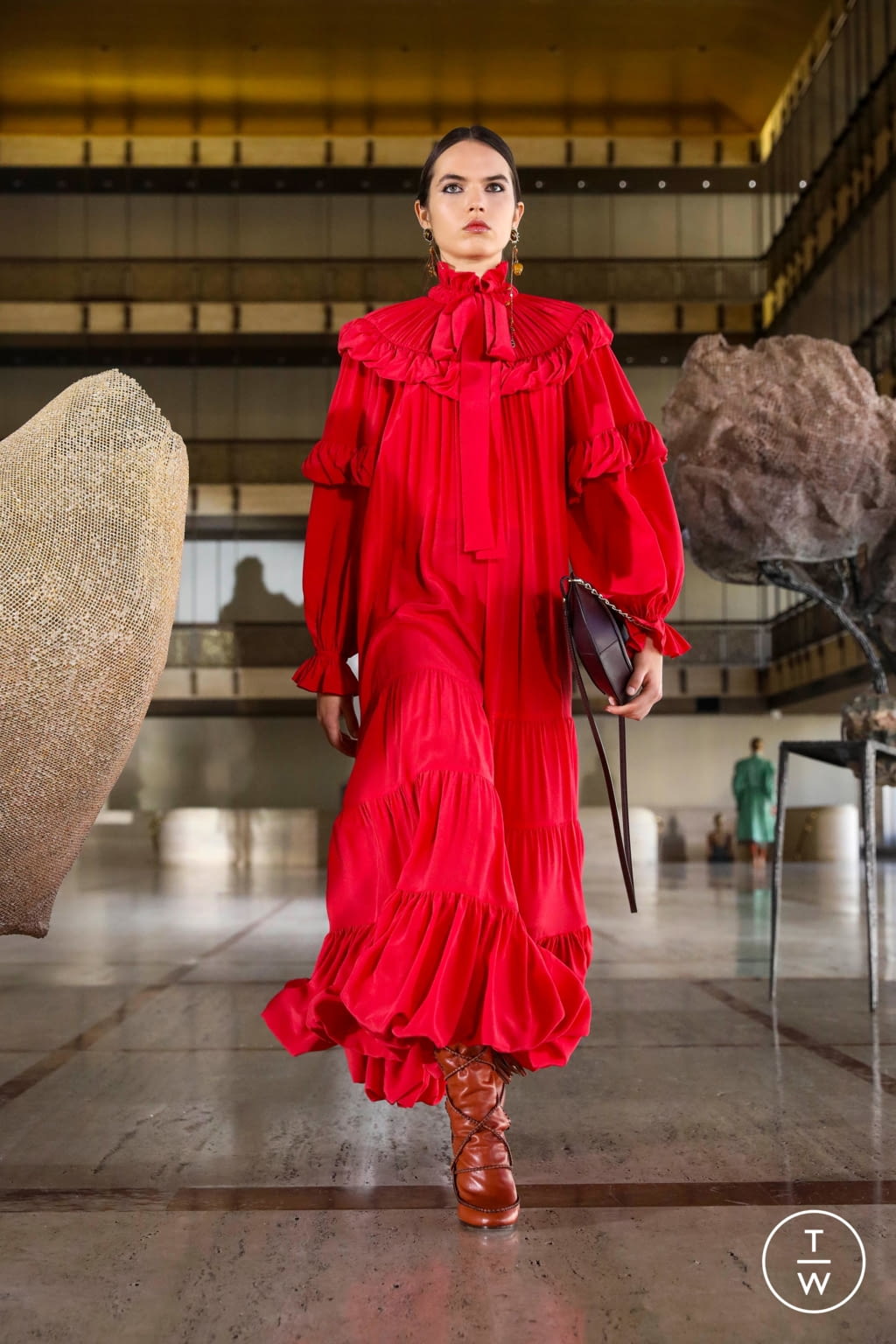 Fashion Week New York Fall/Winter 2021 look 40 de la collection Ulla Johnson womenswear