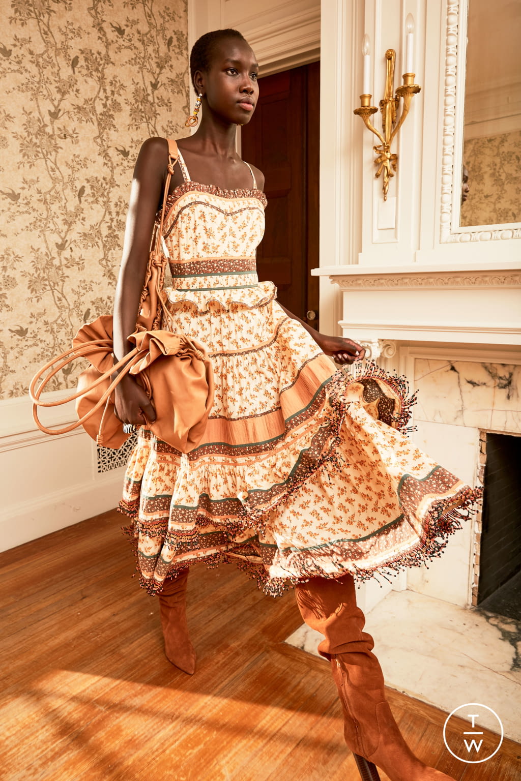 Fashion Week New York Pre-Fall 2020 look 3 from the Ulla Johnson collection womenswear