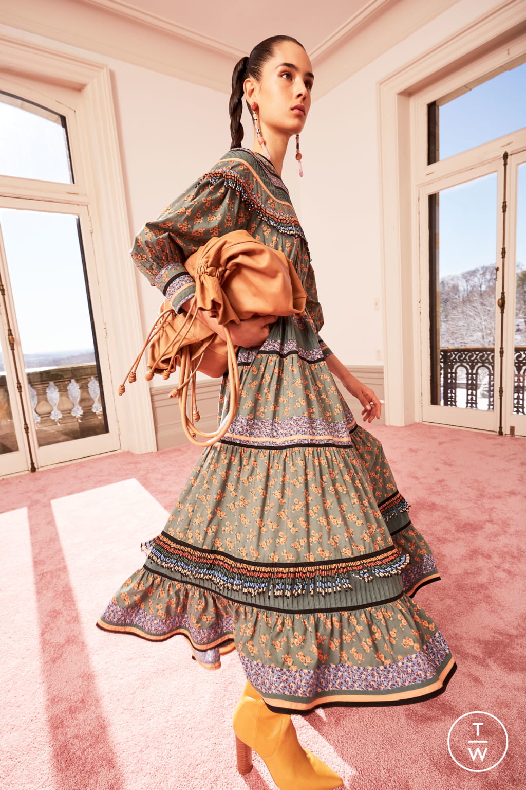 Fashion Week New York Pre-Fall 2020 look 24 from the Ulla Johnson collection womenswear