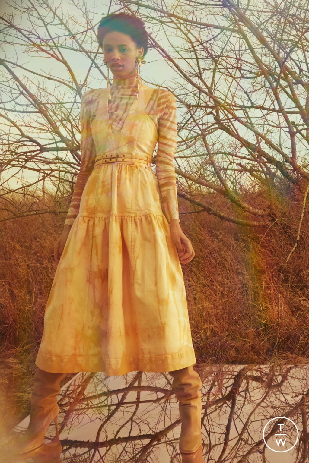 Fashion Week New York Pre-Fall 2021 look 16 from the Ulla Johnson collection womenswear