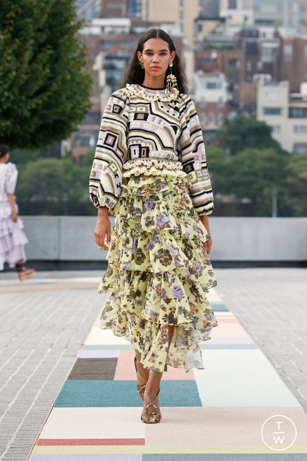 Fashion Week New York Spring/Summer 2021 look 1 de la collection Ulla Johnson womenswear