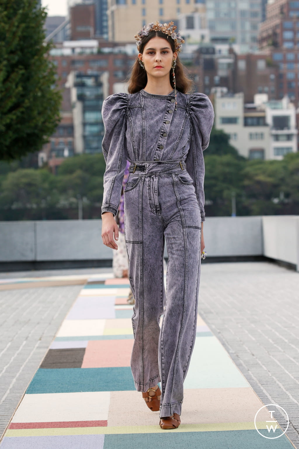 Fashion Week New York Spring/Summer 2021 look 7 de la collection Ulla Johnson womenswear