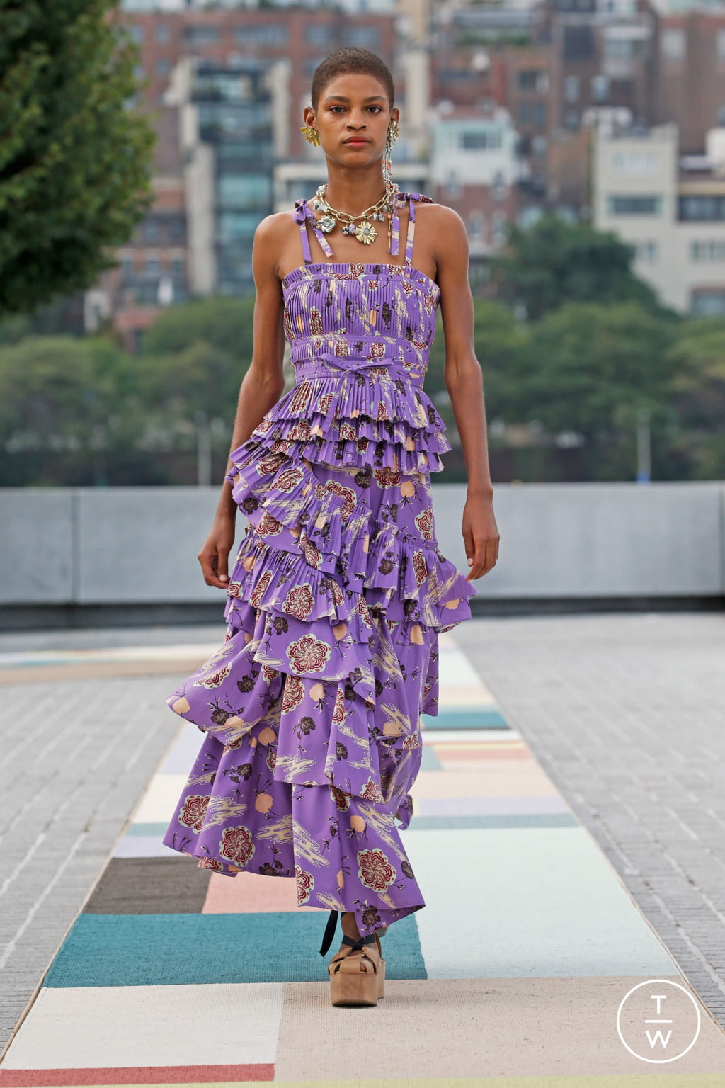 Fashion Week New York Spring/Summer 2021 look 10 de la collection Ulla Johnson womenswear