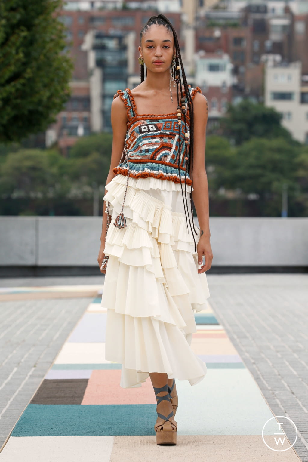 Fashion Week New York Spring/Summer 2021 look 38 from the Ulla Johnson collection 女装