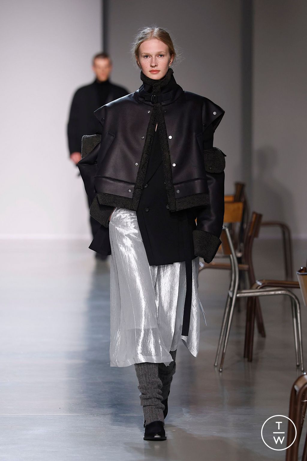 Fashion Week Paris Fall/Winter 2025 look 36 de la collection Ujoh womenswear