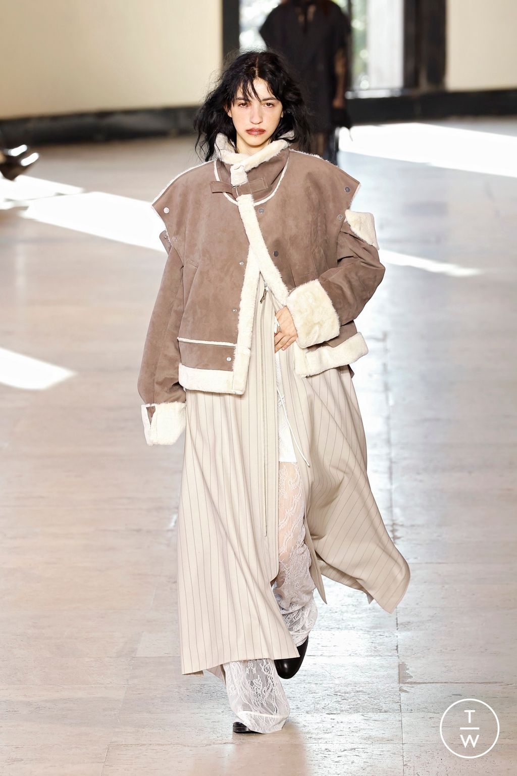 Fashion Week Paris Fall/Winter 2026 look 1 from the Ujoh collection womenswear