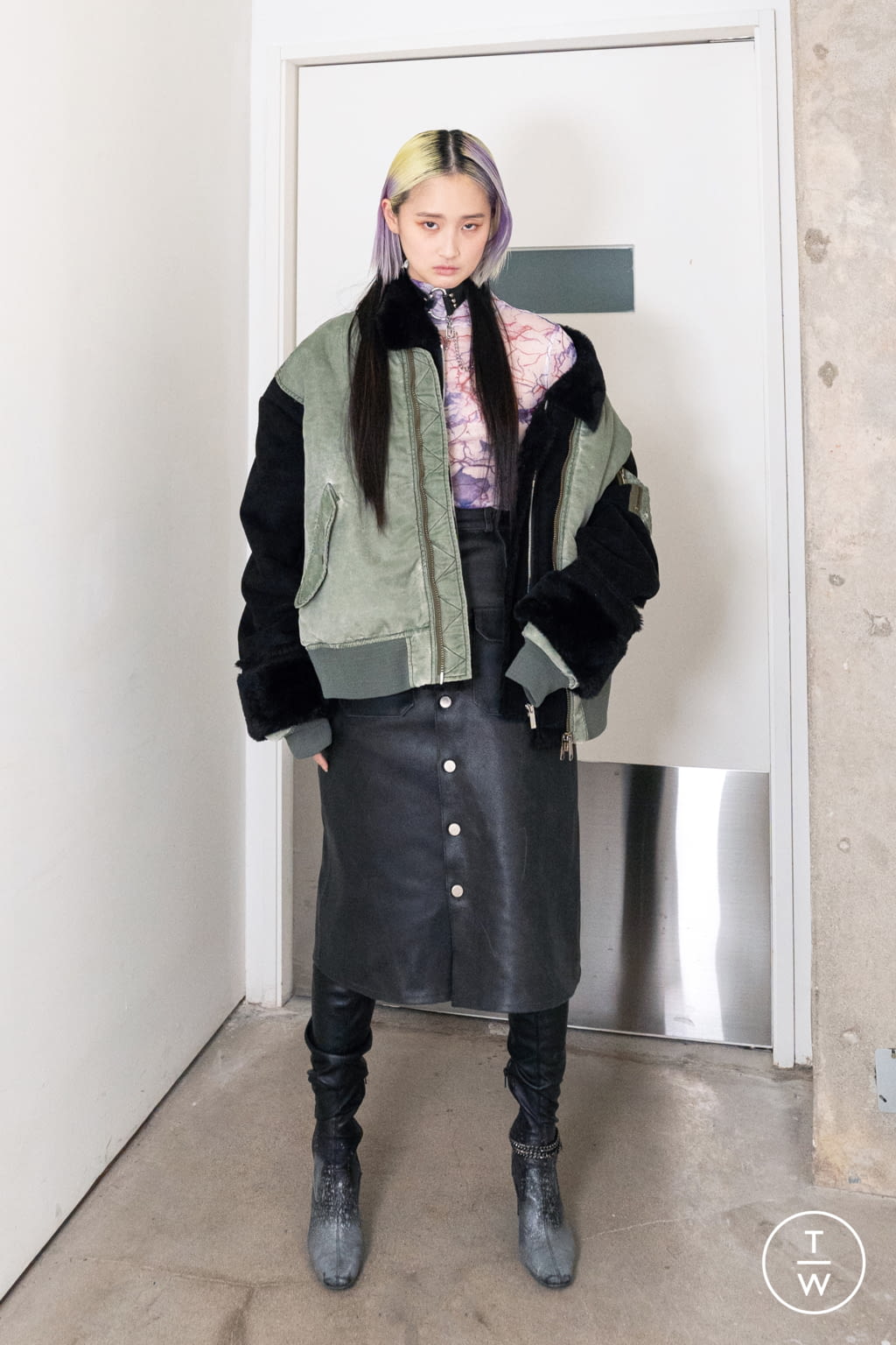 Fashion Week New York Fall/Winter 2021 look 48 from the Concept Korea collection womenswear