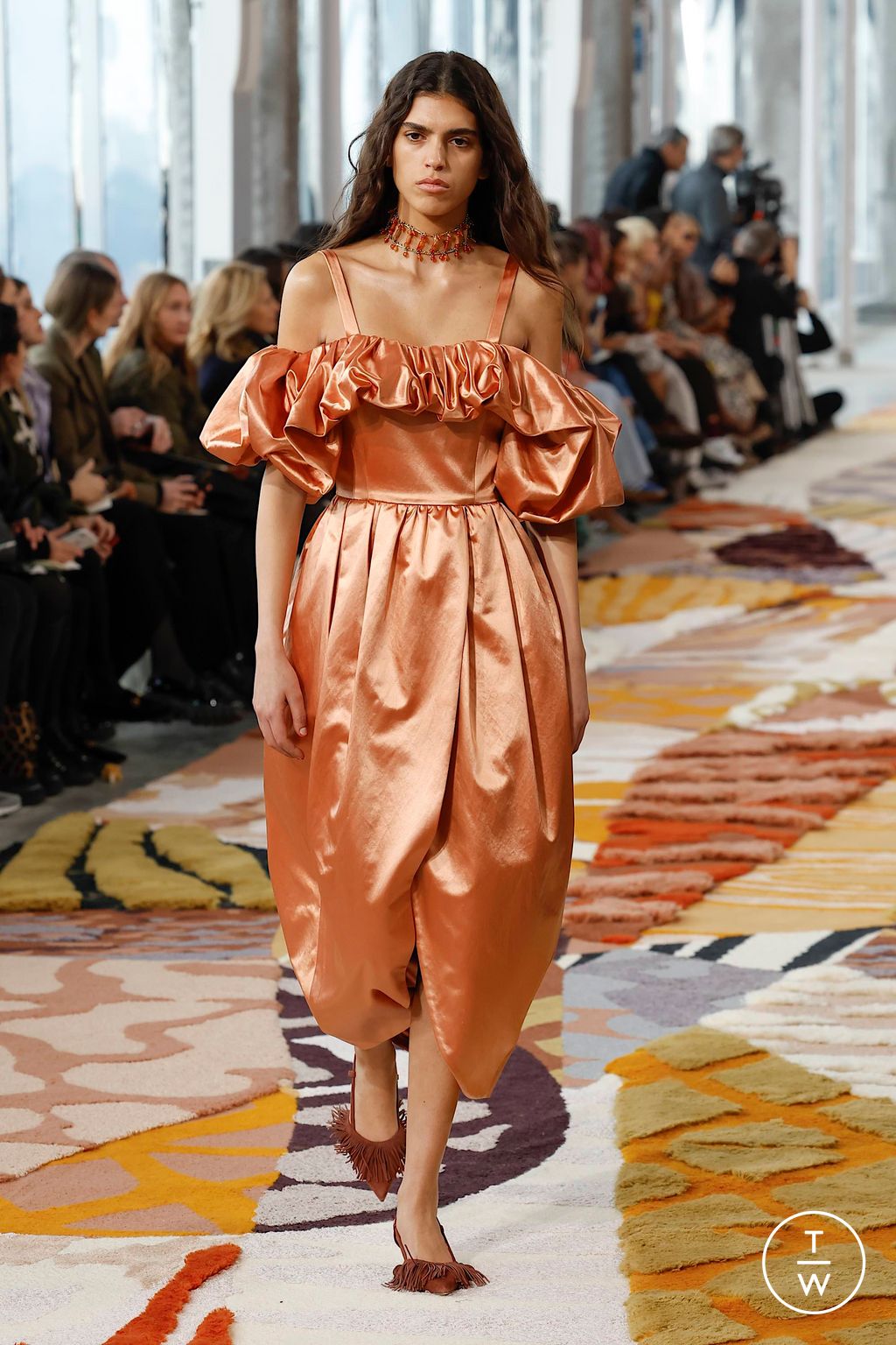 Fashion Week New York Fall/Winter 2023 look 4 from the Ulla Johnson collection womenswear