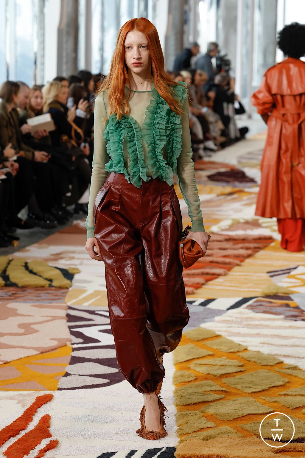 Fashion Week New York Fall/Winter 2023 look 6 de la collection Ulla Johnson womenswear