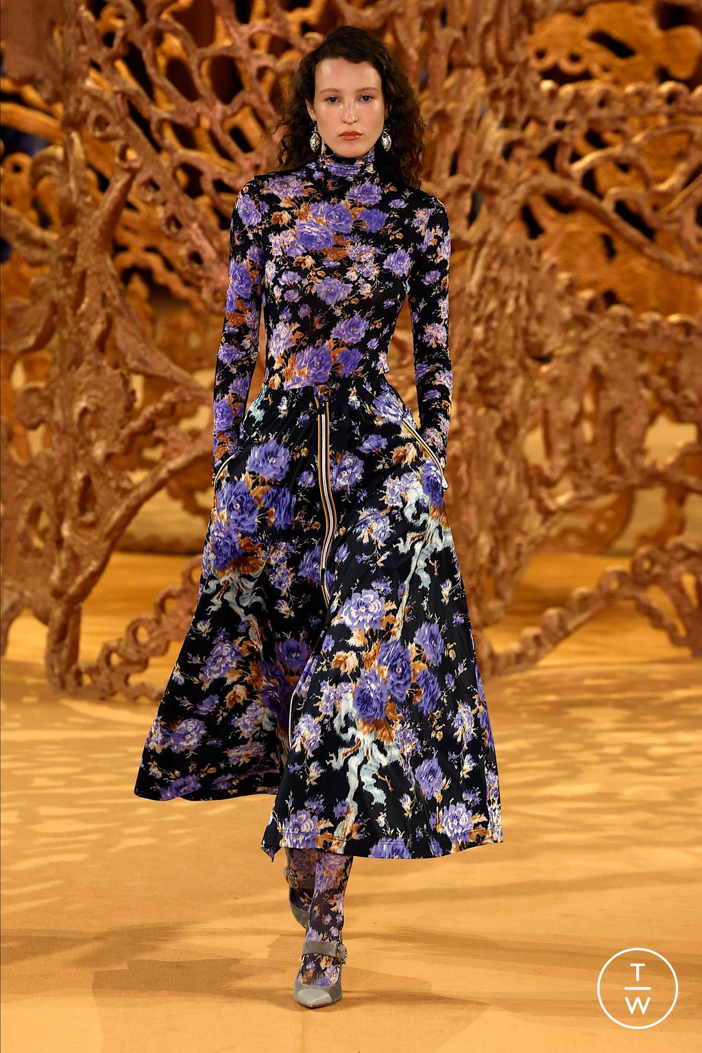 Fashion Week New York Fall/Winter 2024 look 23 de la collection Ulla Johnson womenswear