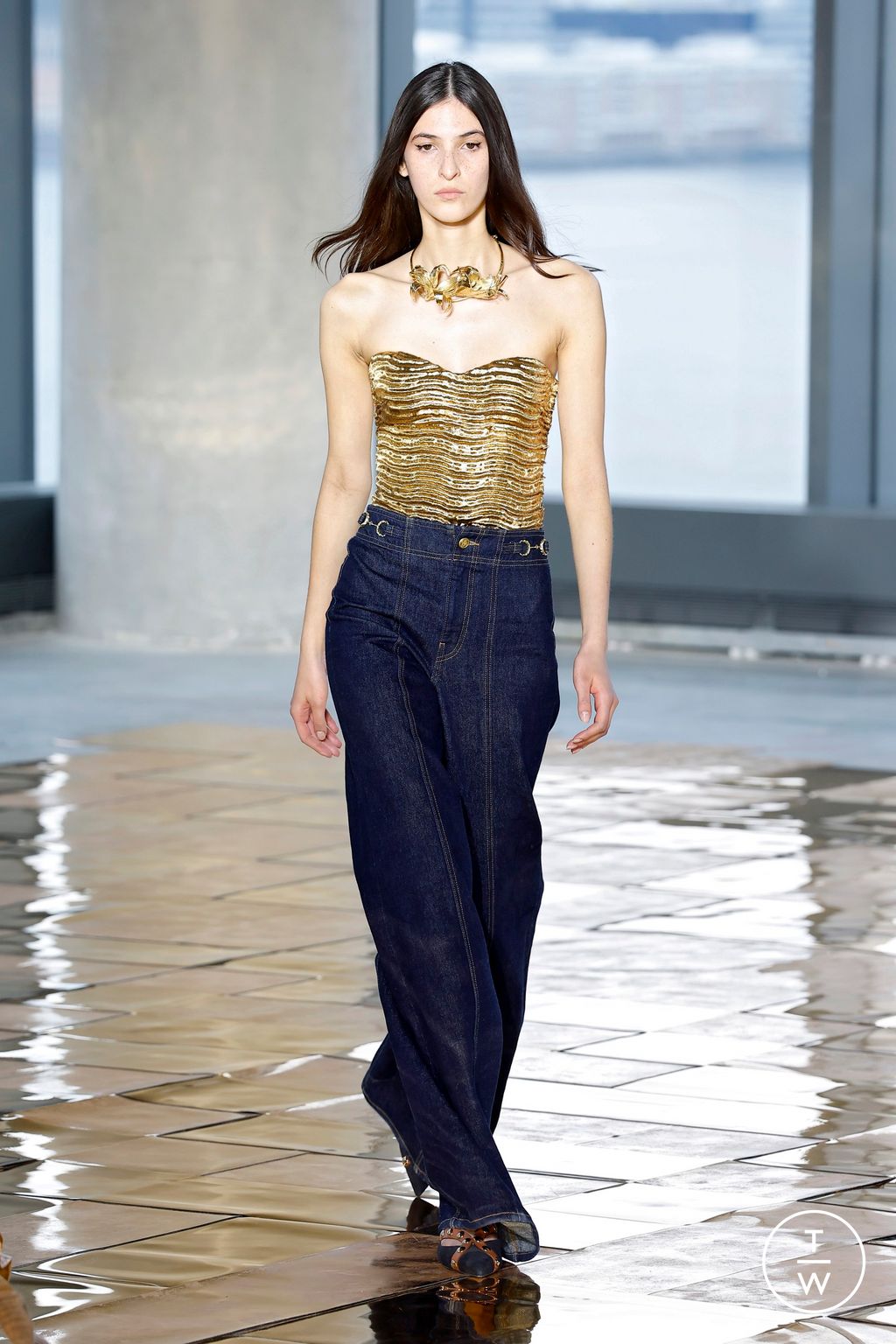 Fashion Week New York Fall/Winter 2025 look 4 from the Ulla Johnson collection womenswear