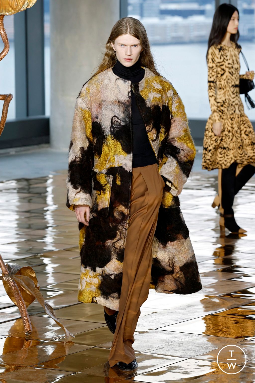 Fashion Week New York Fall/Winter 2025 look 10 de la collection Ulla Johnson womenswear