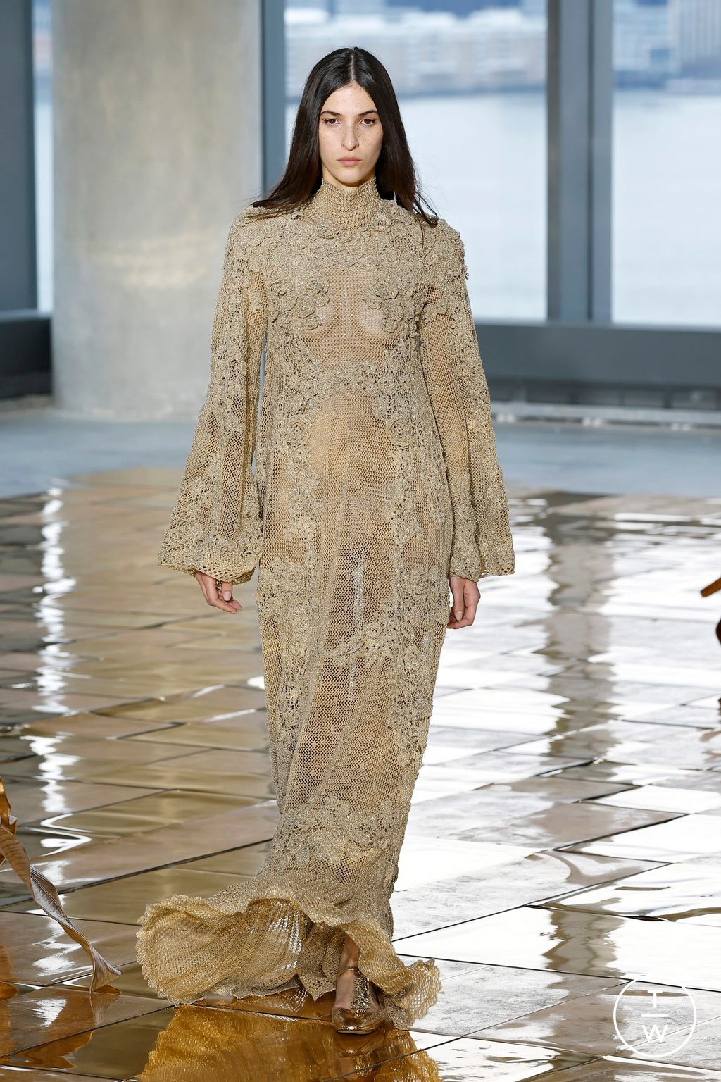 Fashion Week New York Fall/Winter 2025 look 48 de la collection Ulla Johnson womenswear