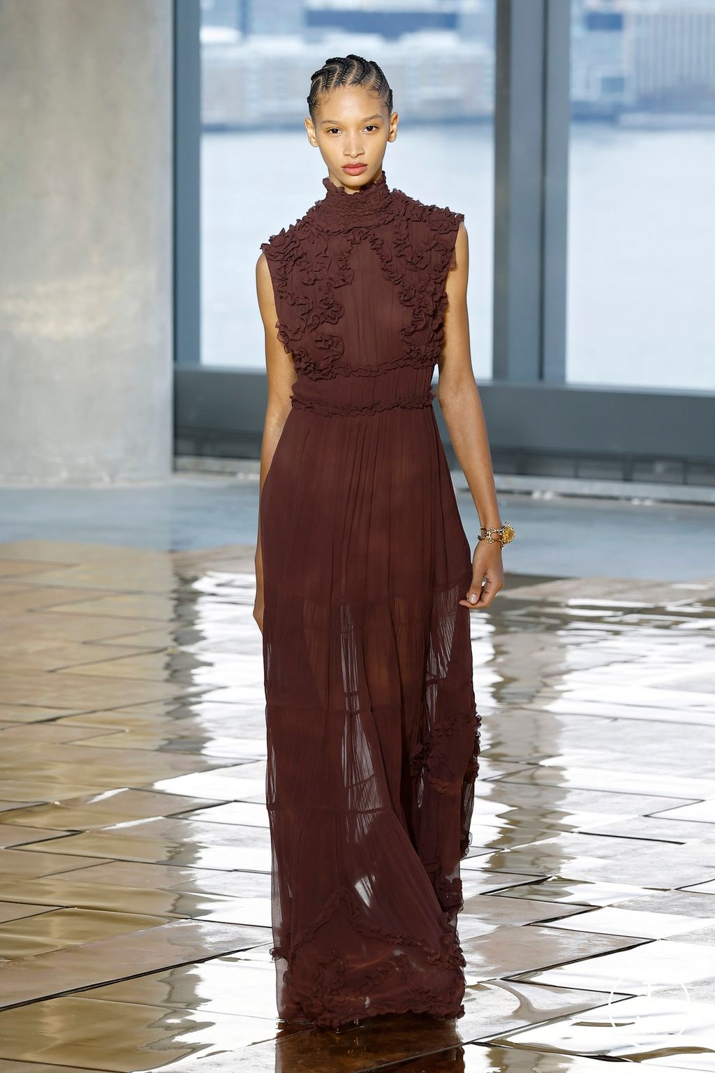 Fashion Week New York Fall/Winter 2025 look 55 from the Ulla Johnson collection womenswear