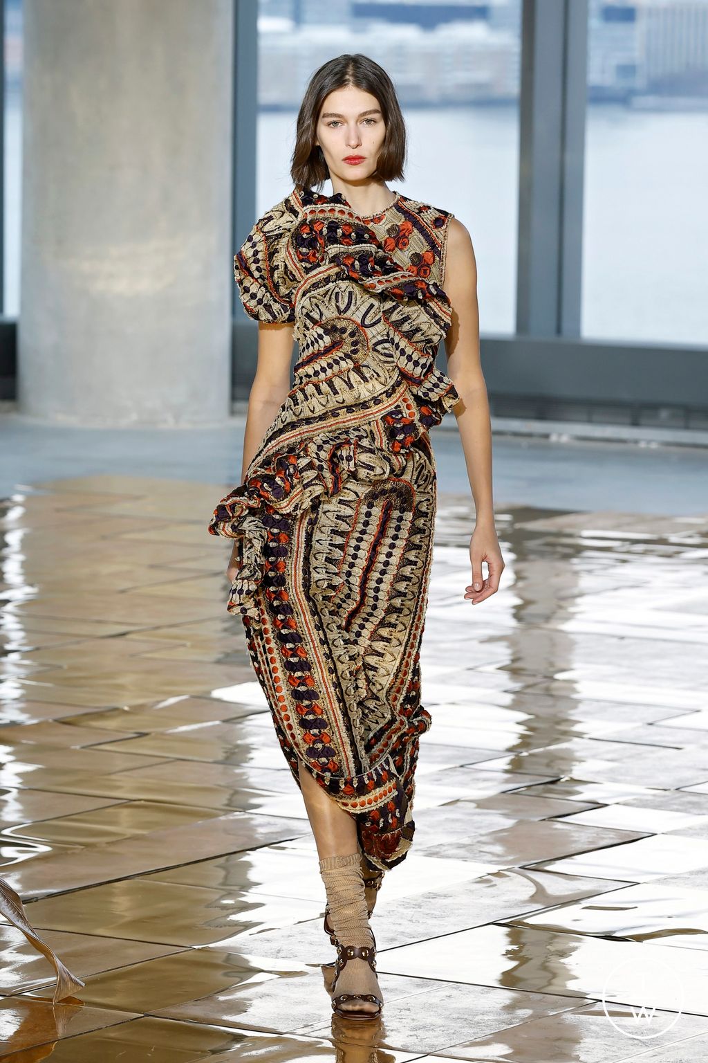 Fashion Week New York Fall/Winter 2025 look 56 from the Ulla Johnson collection womenswear