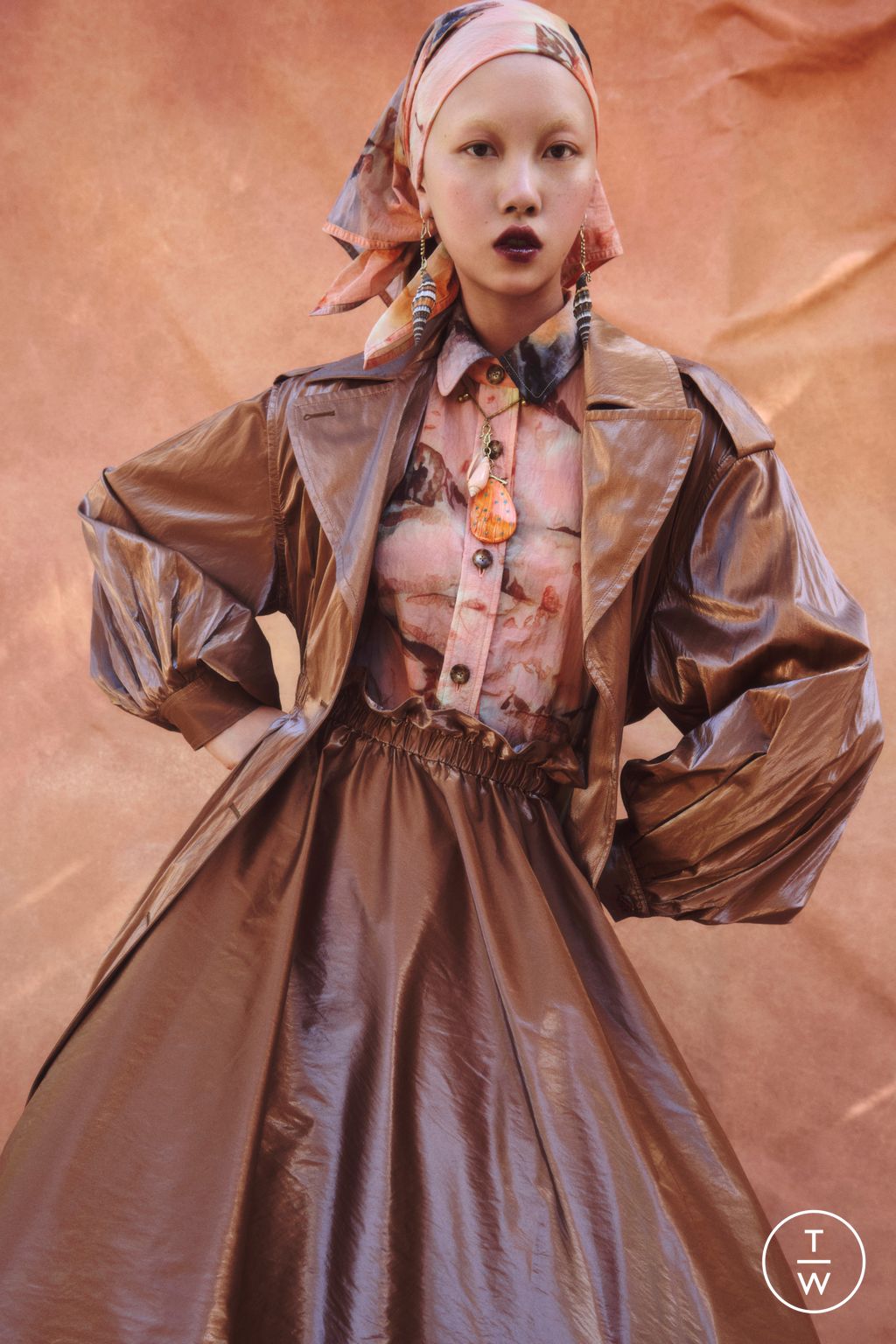 Fashion Week New York Pre-Fall 2023 look 32 from the Ulla Johnson collection womenswear