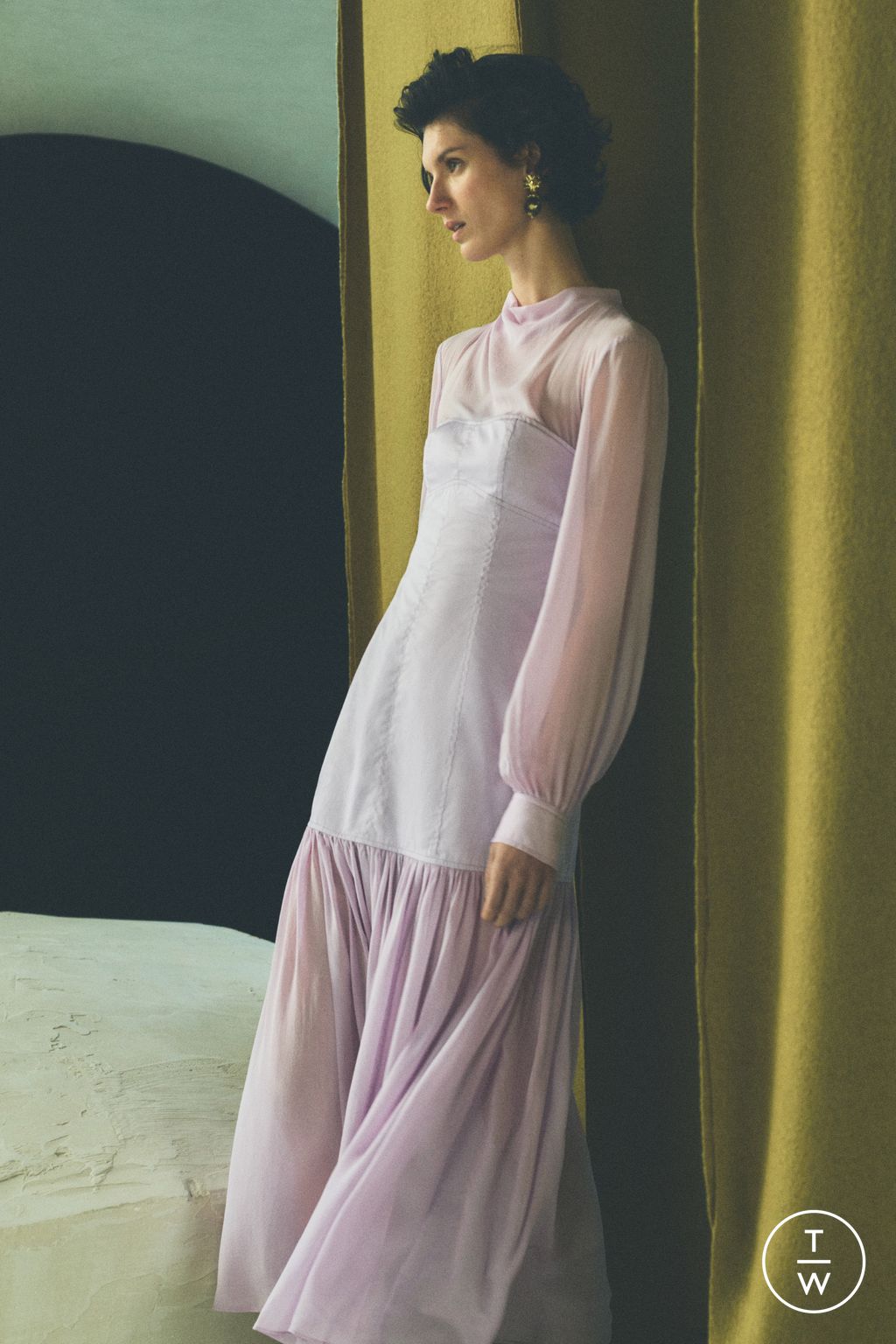 Fashion Week New York Pre-Fall 2025 look 13 from the Ulla Johnson collection womenswear