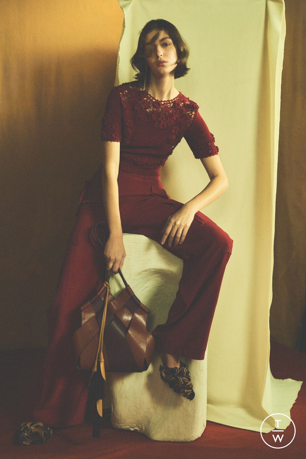 Fashion Week New York Pre-Fall 2025 look 14 from the Ulla Johnson collection womenswear