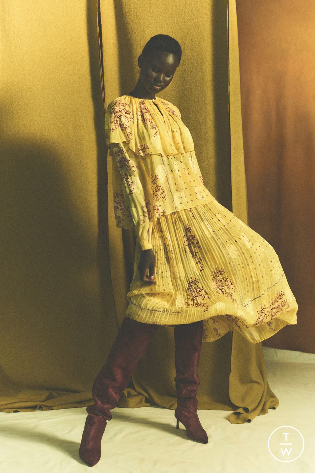 Fashion Week New York Pre-Fall 2025 look 21 from the Ulla Johnson collection womenswear