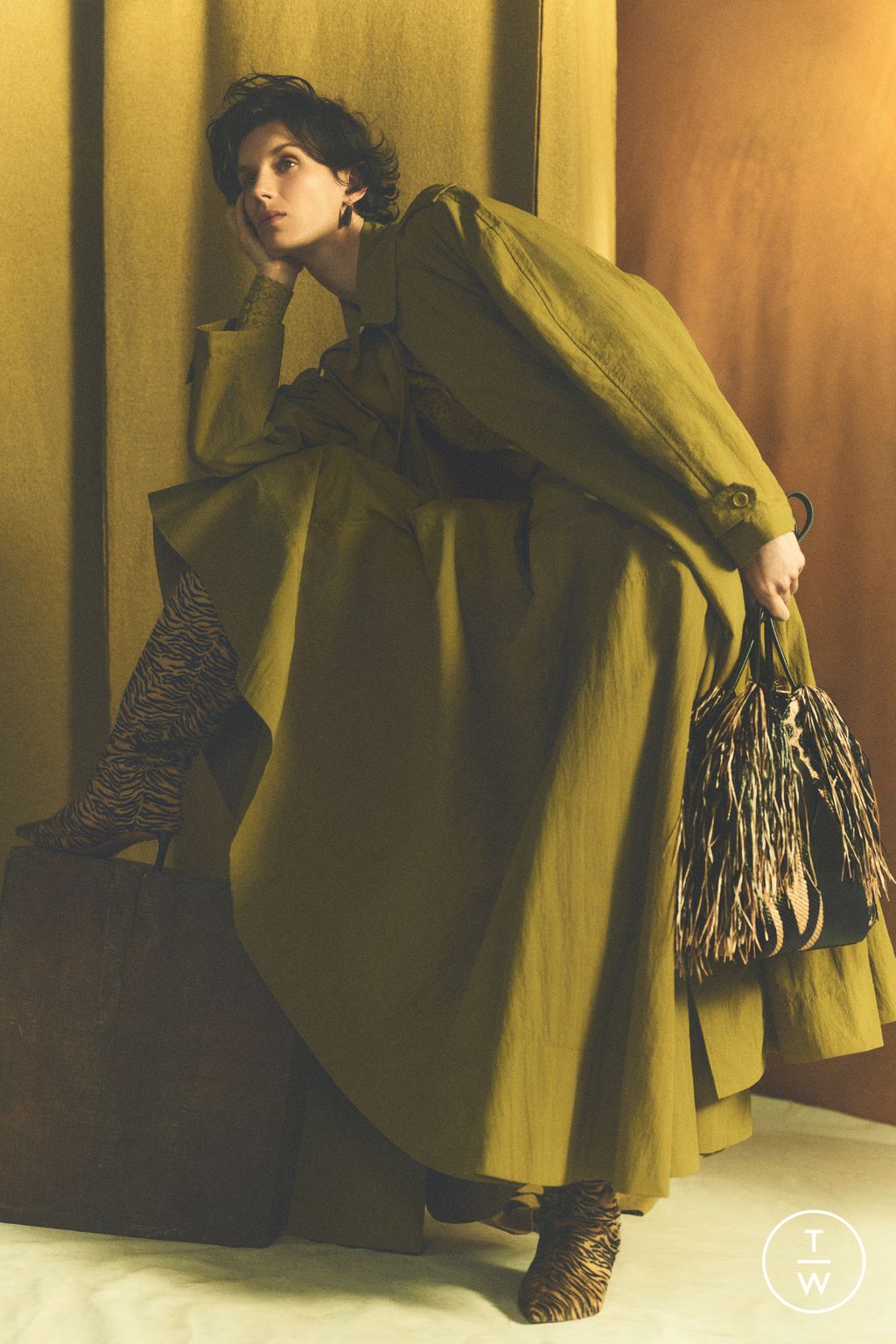 Fashion Week New York Pre-Fall 2025 look 30 from the Ulla Johnson collection womenswear