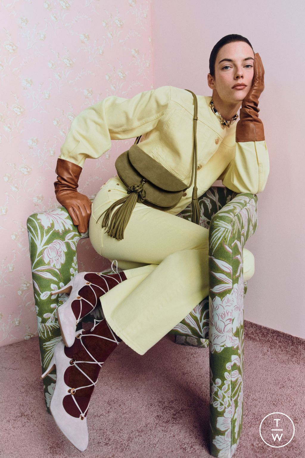 Fashion Week New York Pre-Fall 2026 look 16 from the Ulla Johnson collection womenswear