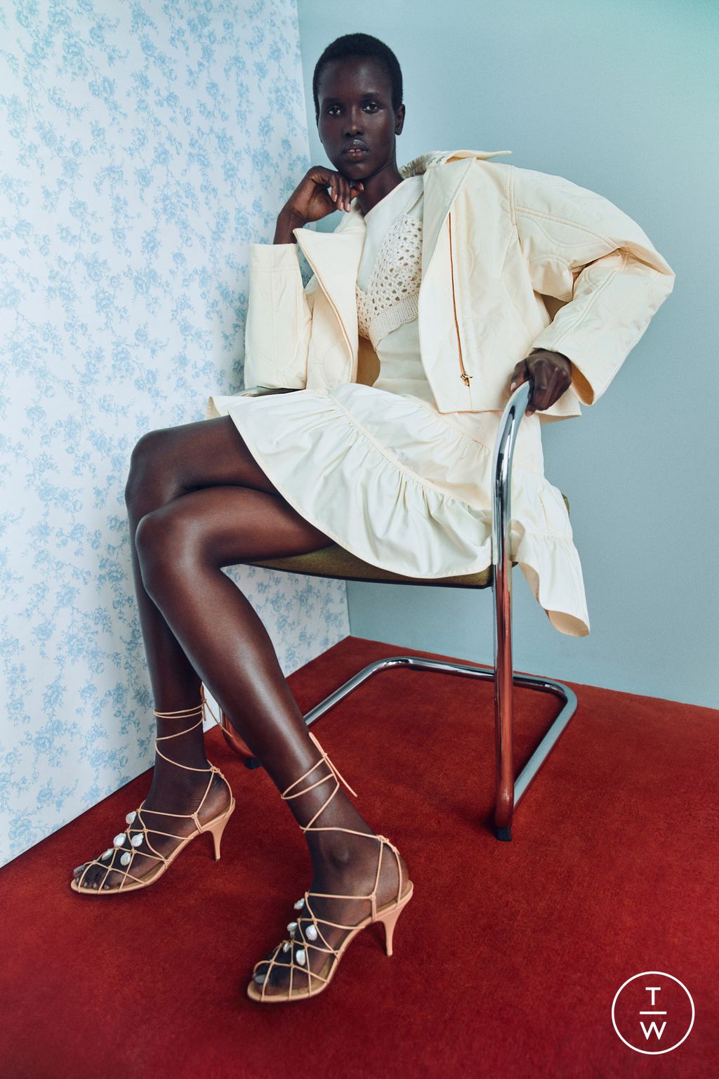 Fashion Week New York Pre-Fall 2026 look 19 de la collection Ulla Johnson womenswear