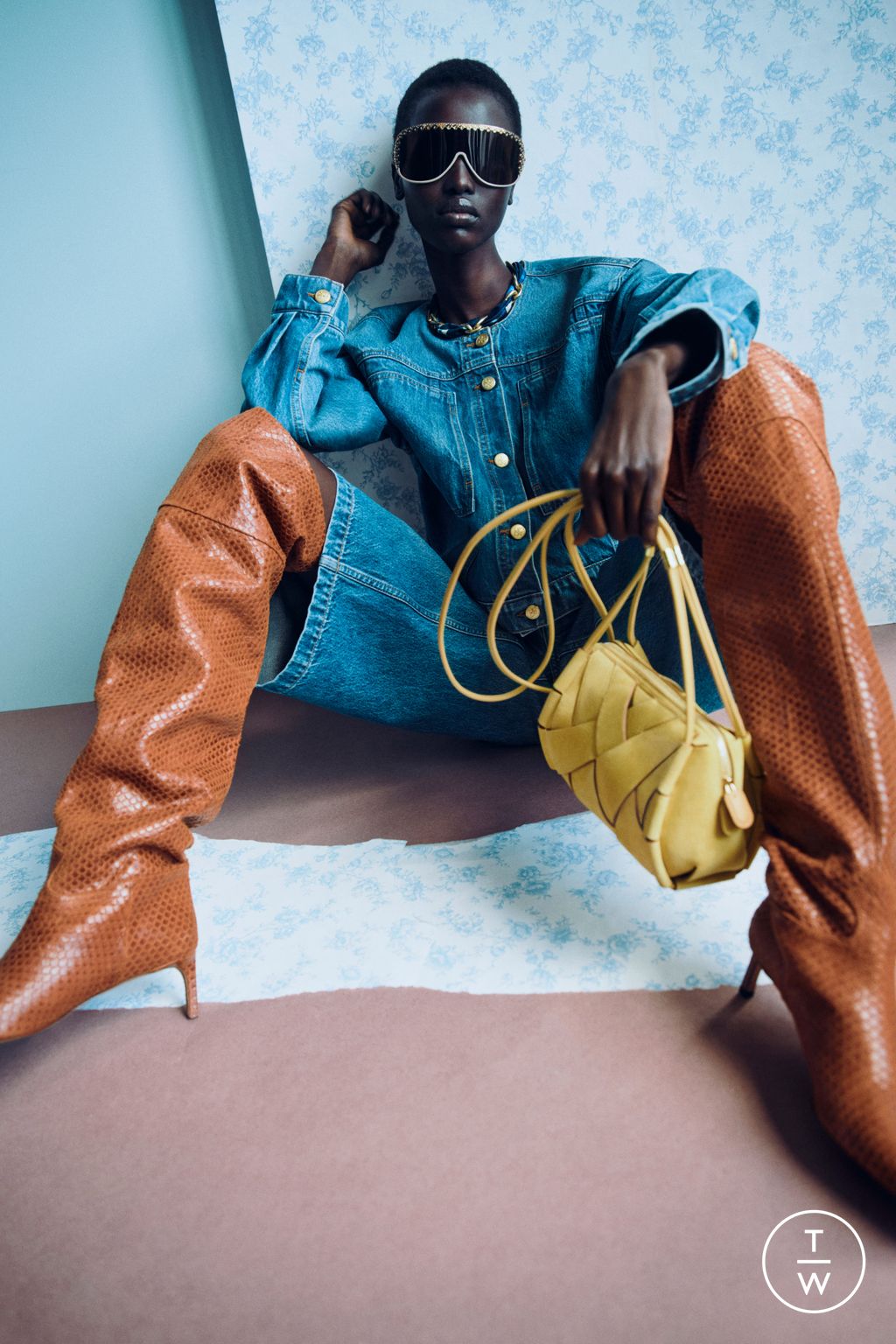 Fashion Week New York Pre-Fall 2026 look 23 from the Ulla Johnson collection womenswear