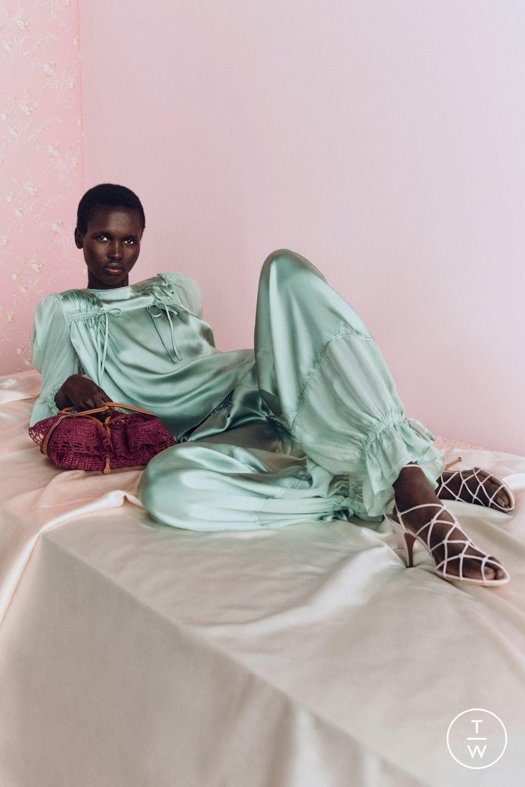 Fashion Week New York Pre-Fall 2026 look 30 from the Ulla Johnson collection womenswear