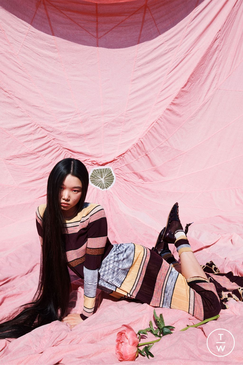 Fashion Week New York Resort 2025 look 16 from the Ulla Johnson collection womenswear