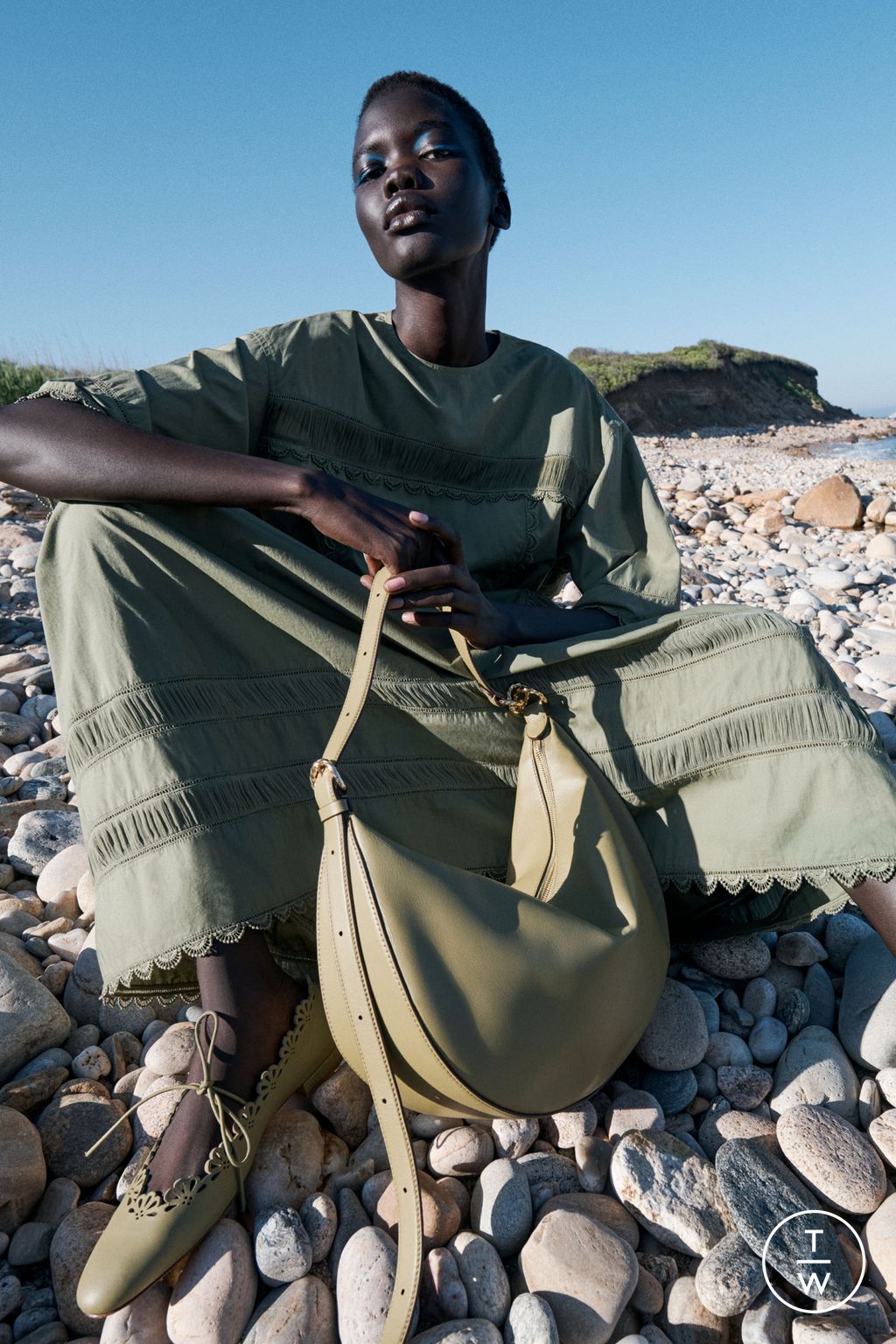 Fashion Week New York Resort 2025 look 34 from the Ulla Johnson collection womenswear