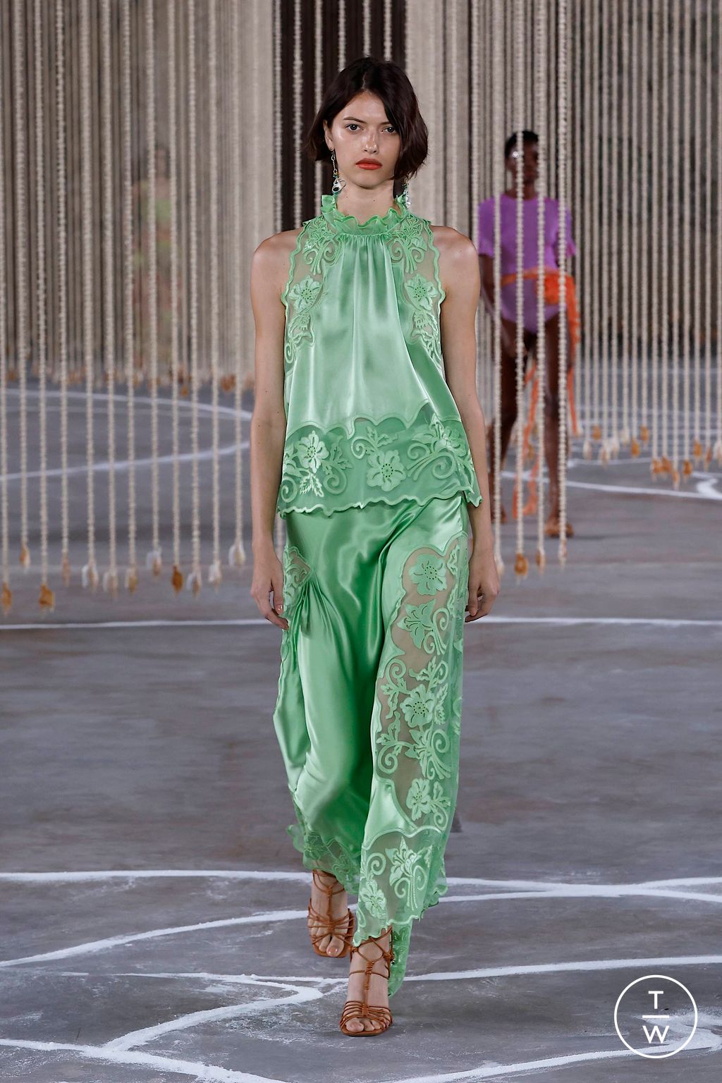 Fashion Week New York Spring/Summer 2024 look 9 de la collection Ulla Johnson womenswear