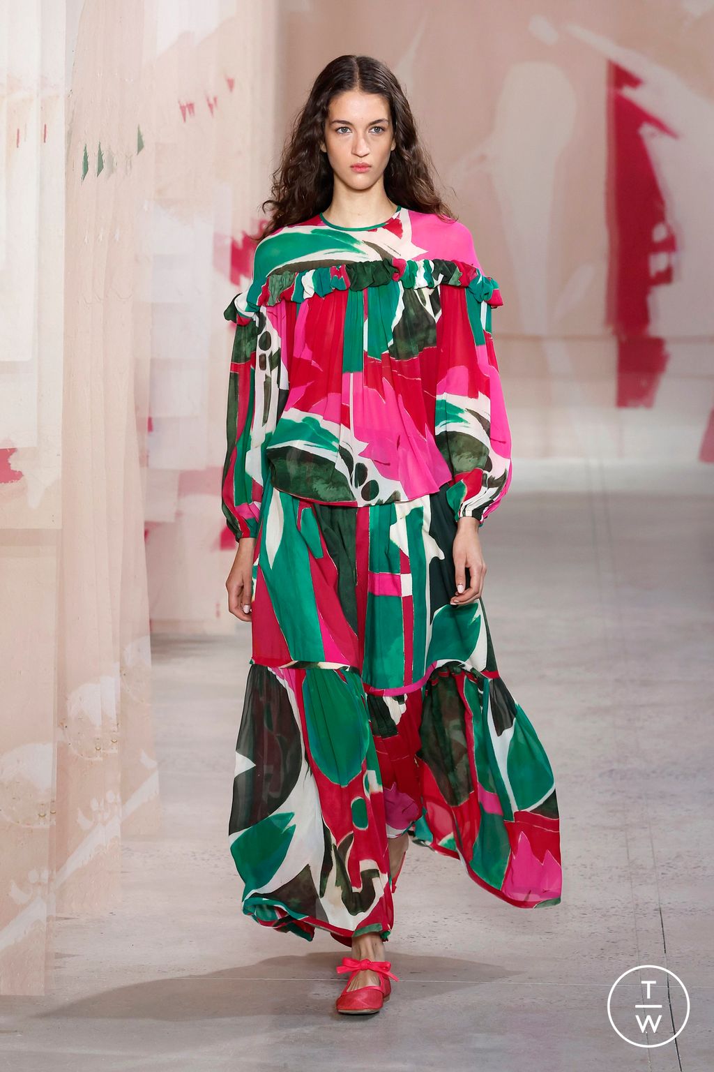 Fashion Week New York Spring-Summer 2025 look 7 from the Ulla Johnson collection womenswear