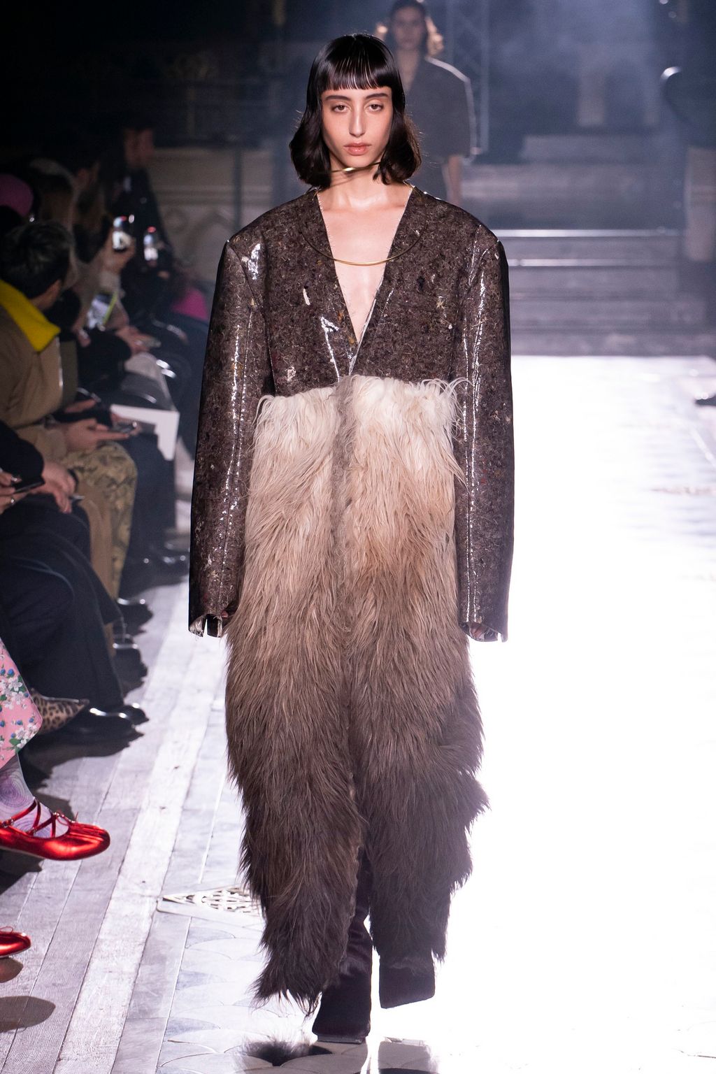 Fashion Week Paris Fall/Winter 2023 look 6 de la collection Uma Wang womenswear