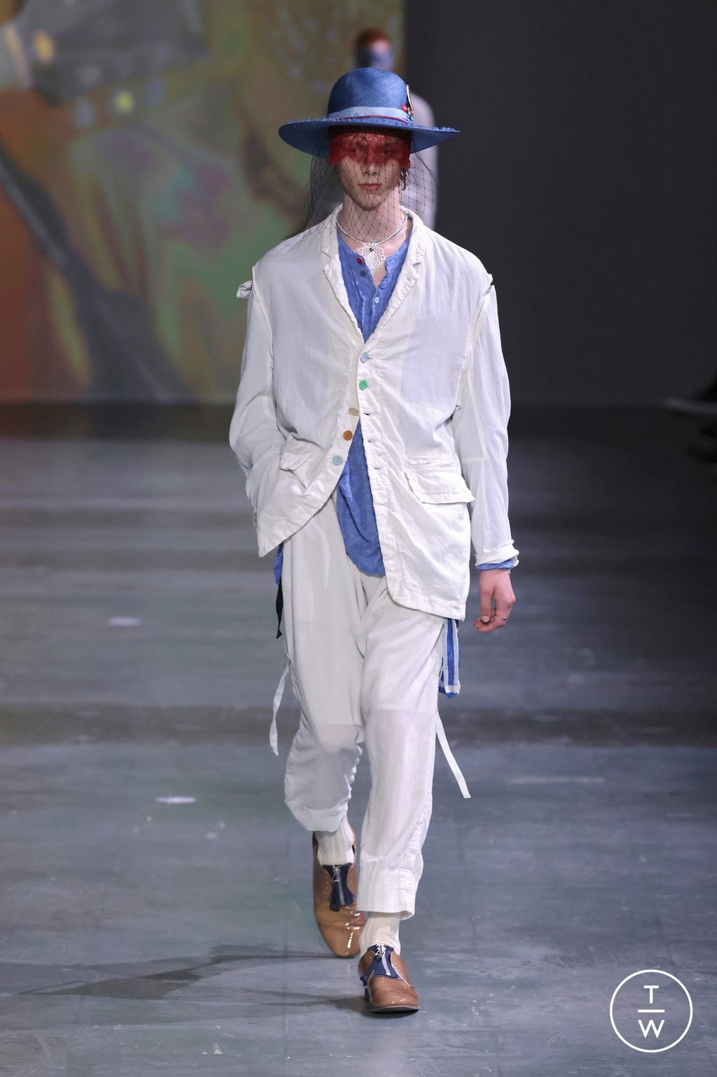 Fashion Week Paris Spring-Summer 2025 look 11 from the Undercover collection menswear