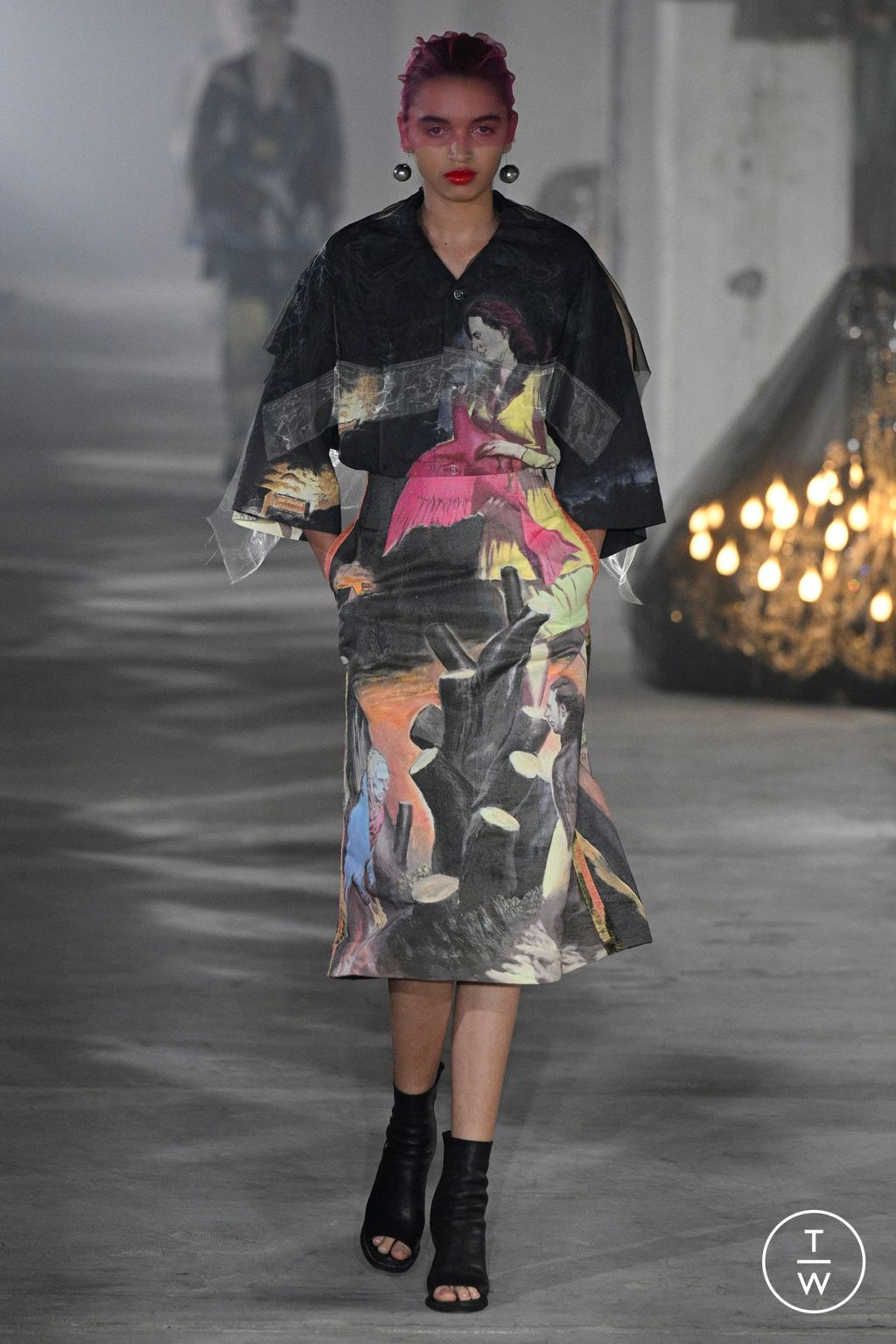 Fashion Week Paris Spring/Summer 2024 look 25 from the Undercover collection womenswear