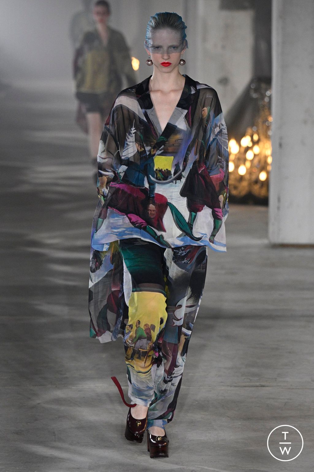 Fashion Week Paris Spring/Summer 2024 look 26 from the Undercover collection womenswear